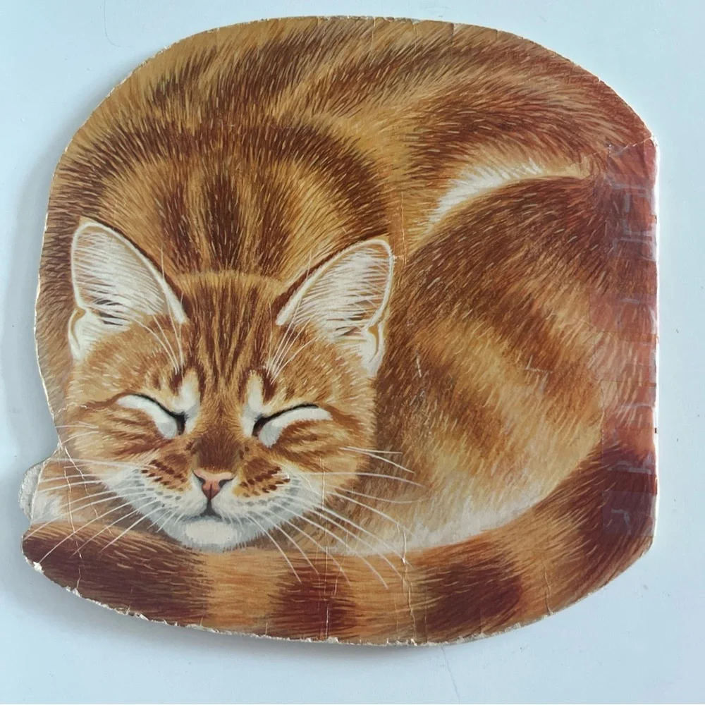 RARE The Cat Book 1964 Lux Promo - Vintage Golden Shape Book By Jan Pfloog - Picture 2 of 8